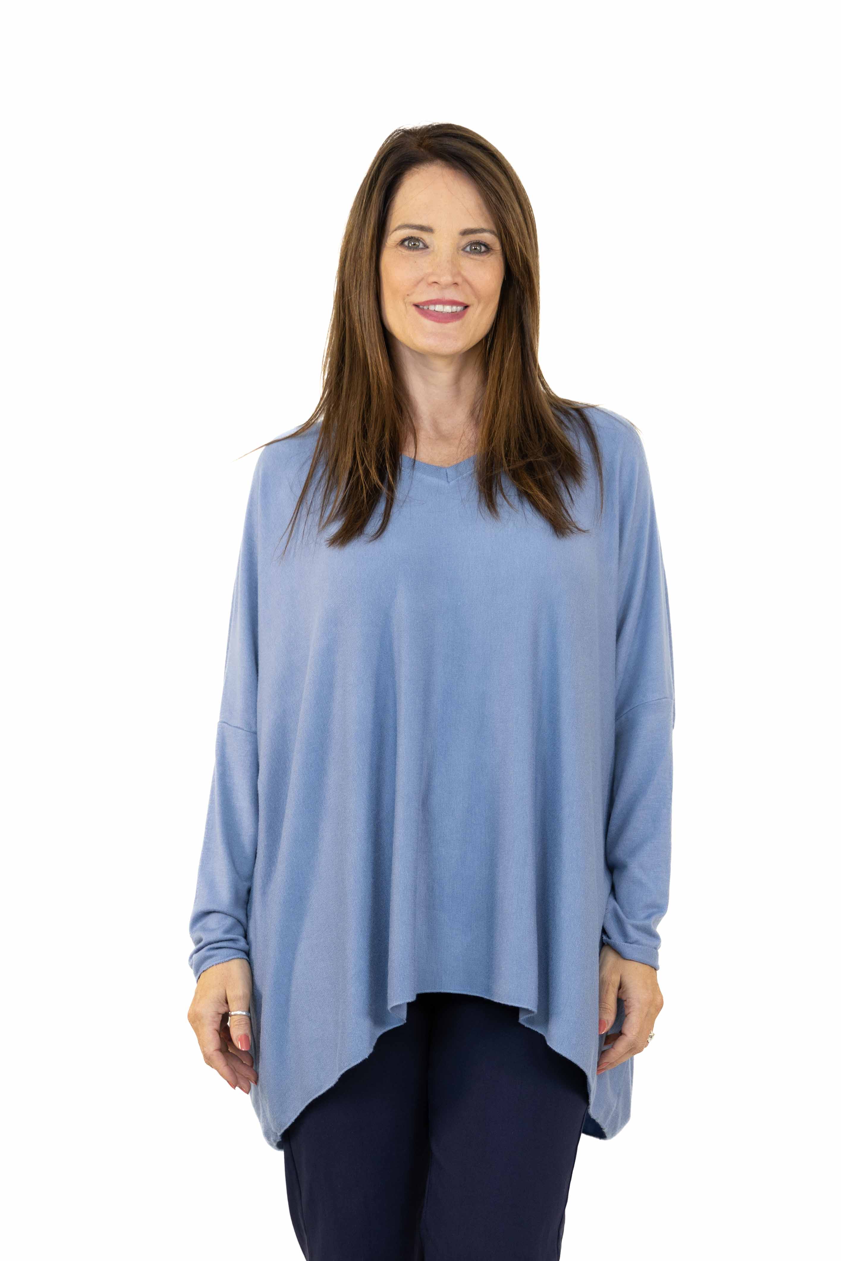 Maglia Jeny in viscosa lana e angora manica lunga