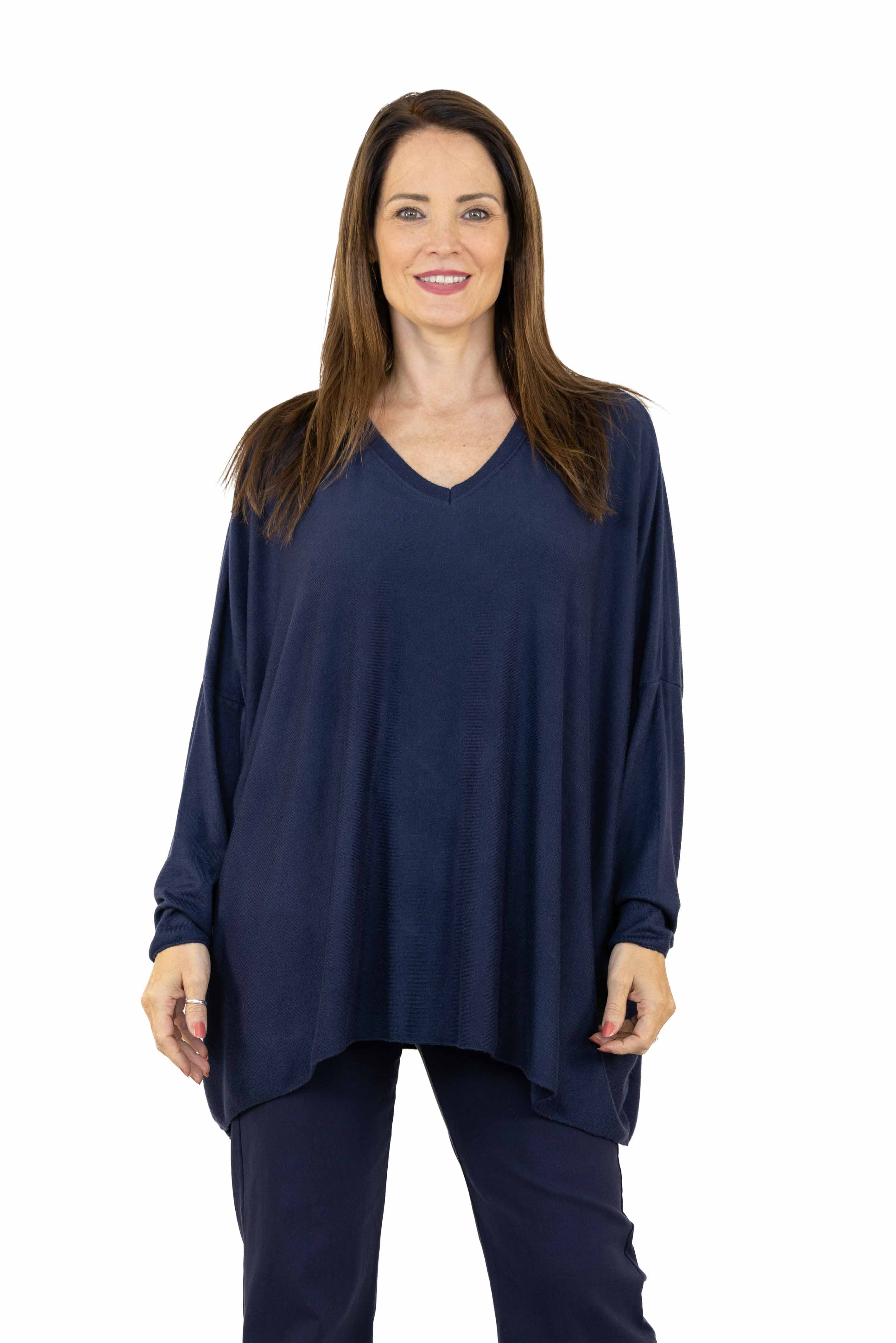 Maglia Jeny in viscosa lana e angora manica lunga