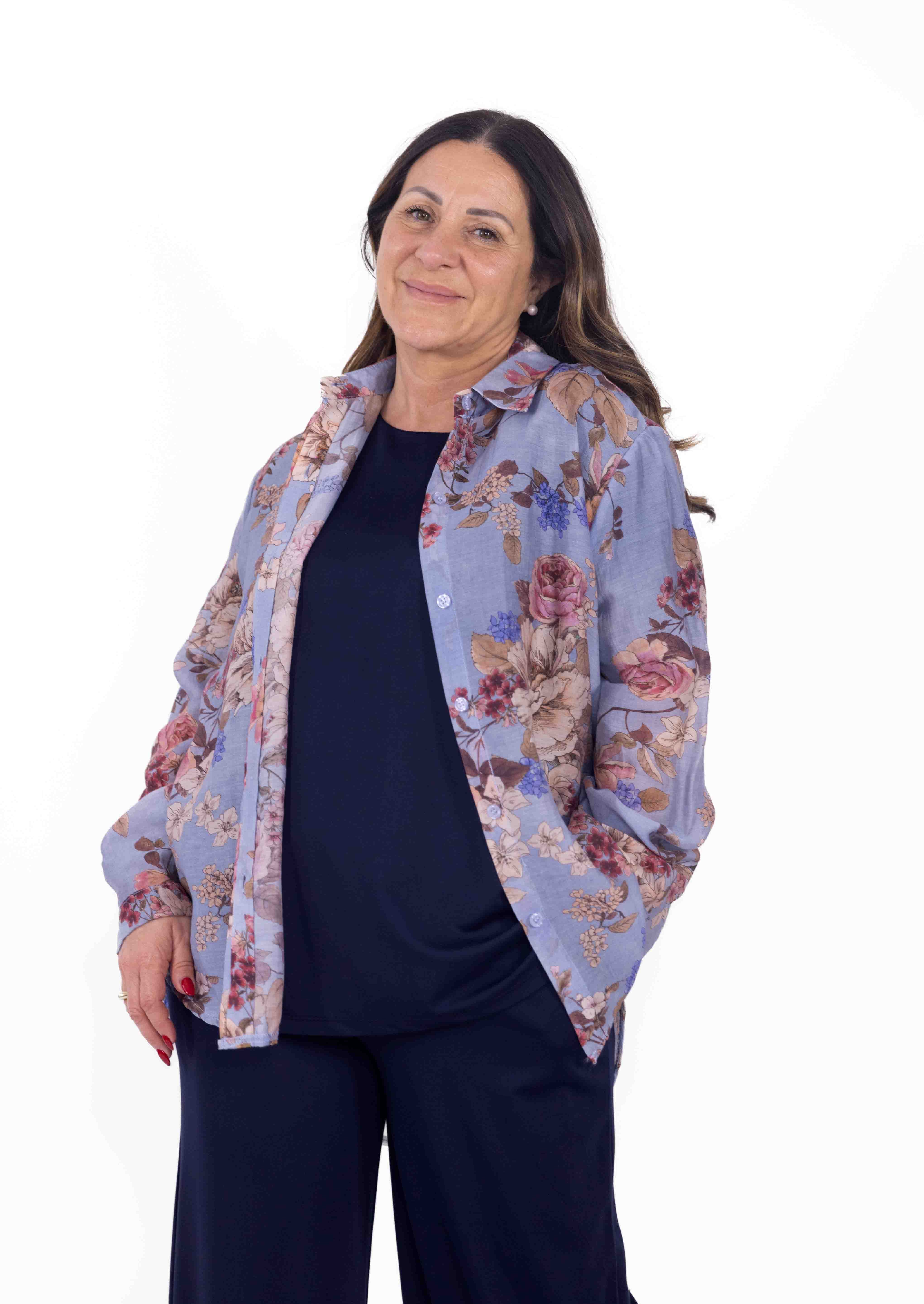 Camicia Cinzia fantasia floreale