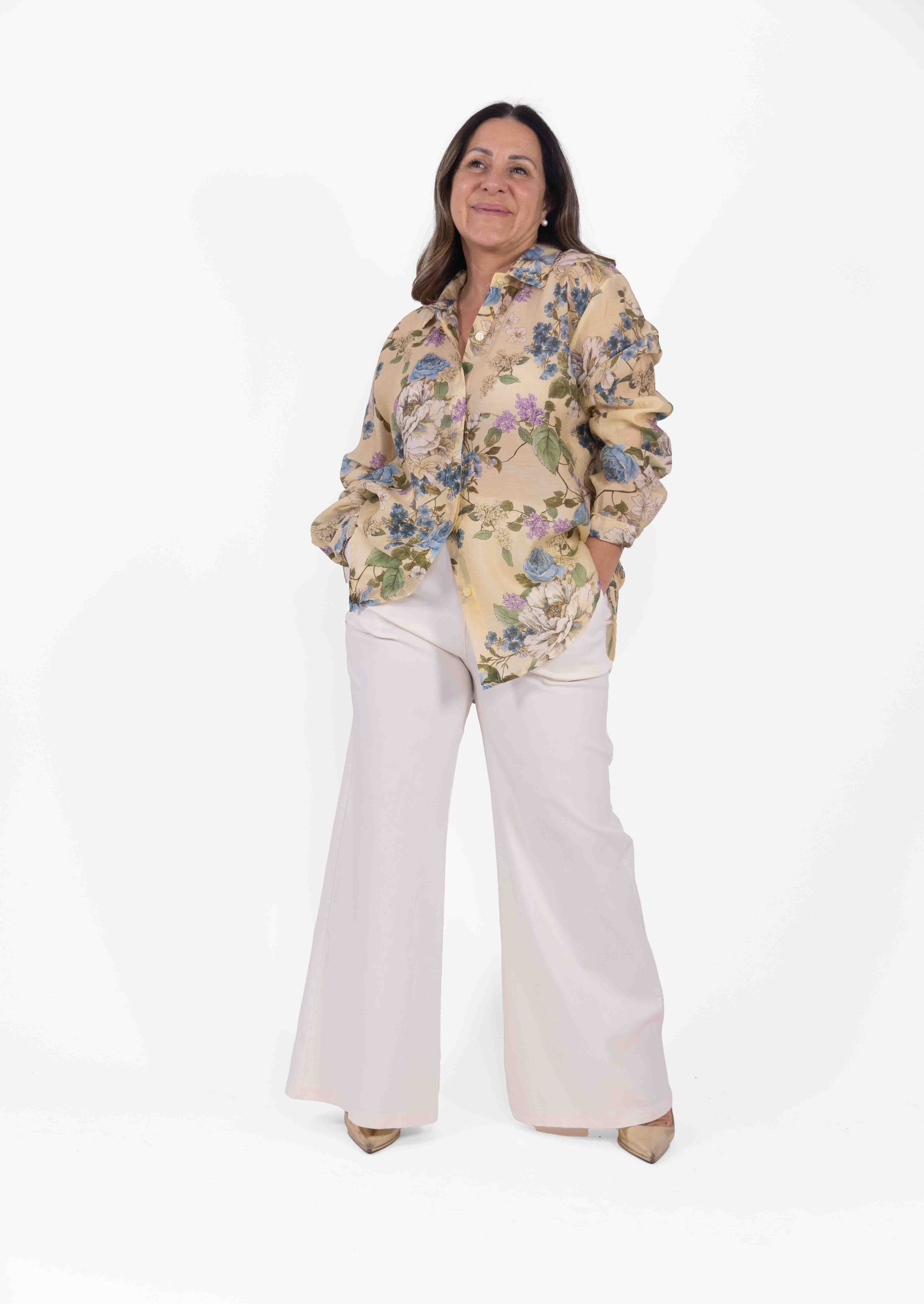 Camicia Cinzia fantasia floreale