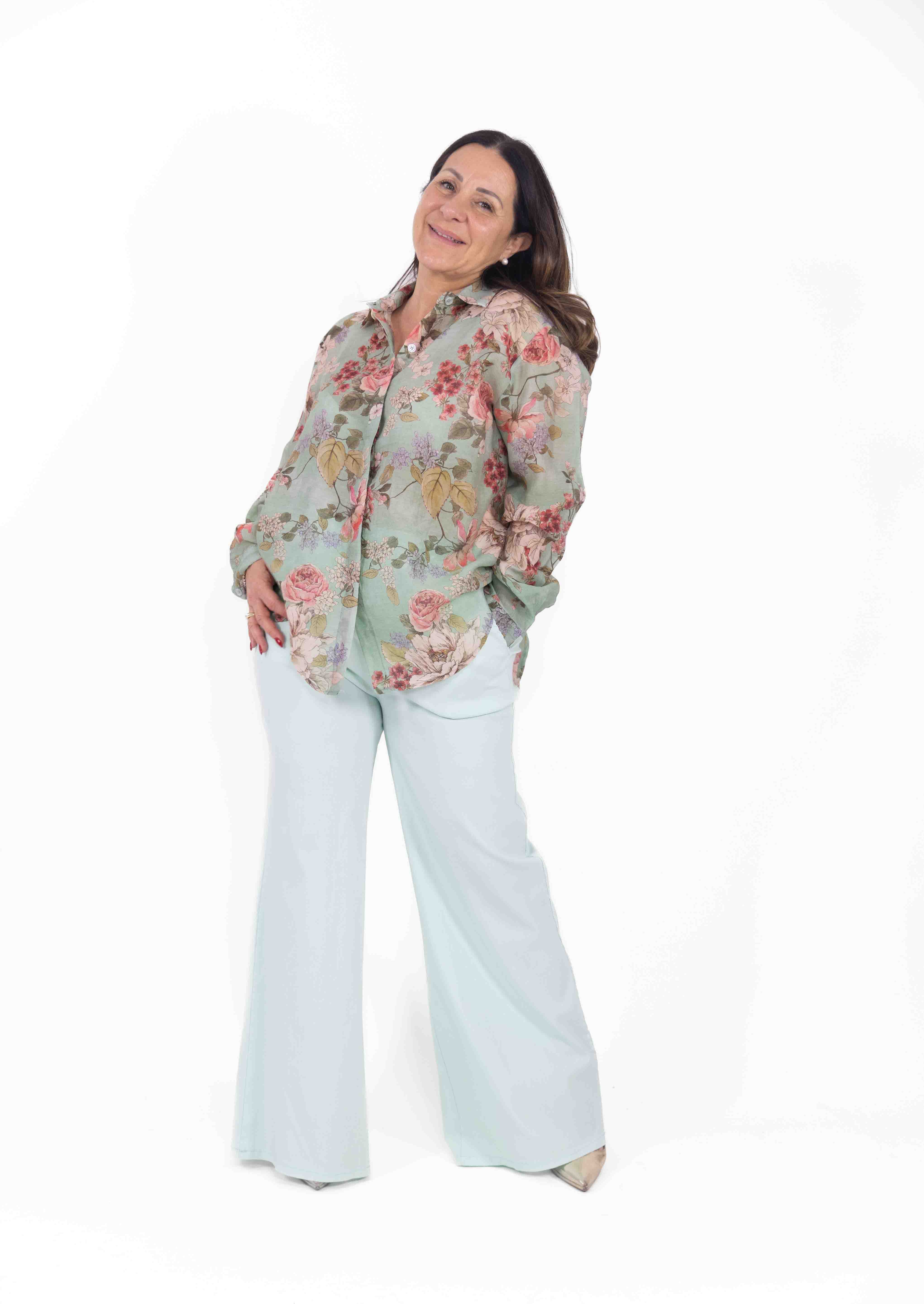Camicia Cinzia fantasia floreale