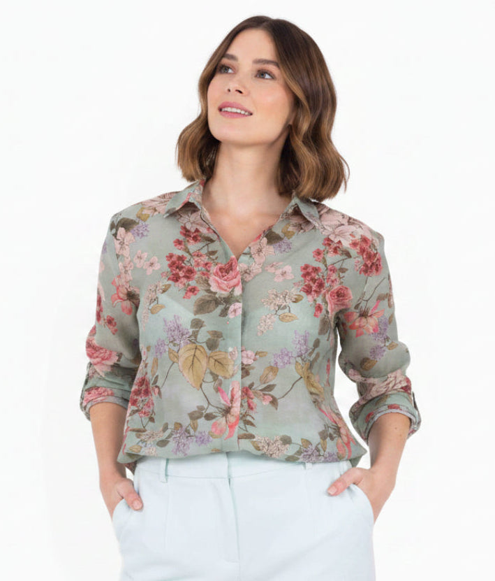 Camicia Cinzia fantasia floreale