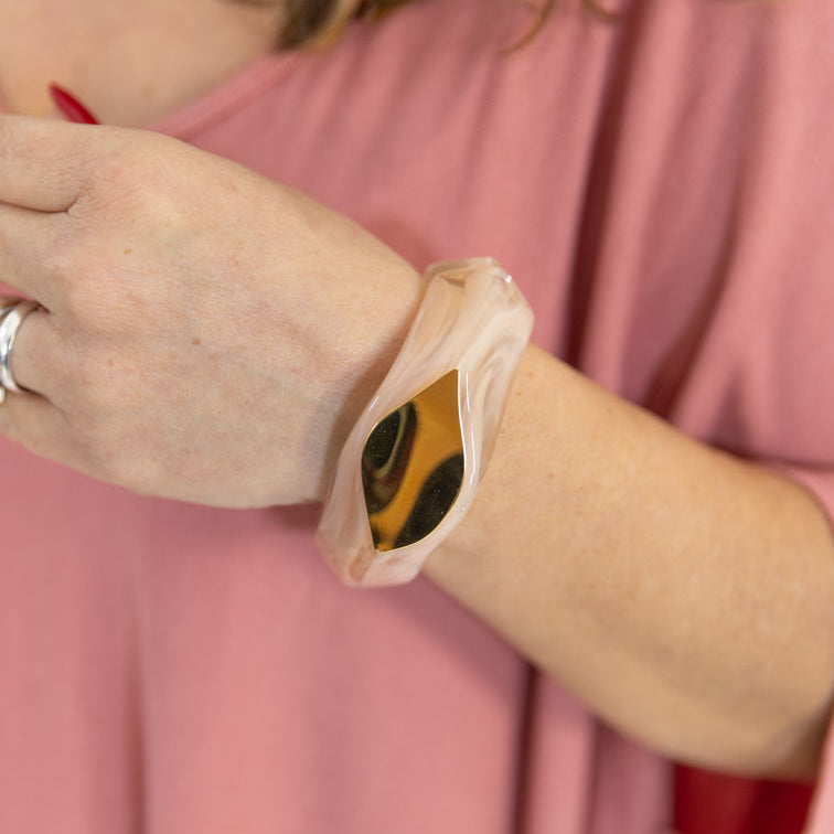 Bracciale con targhetta dorata - Numa Milano