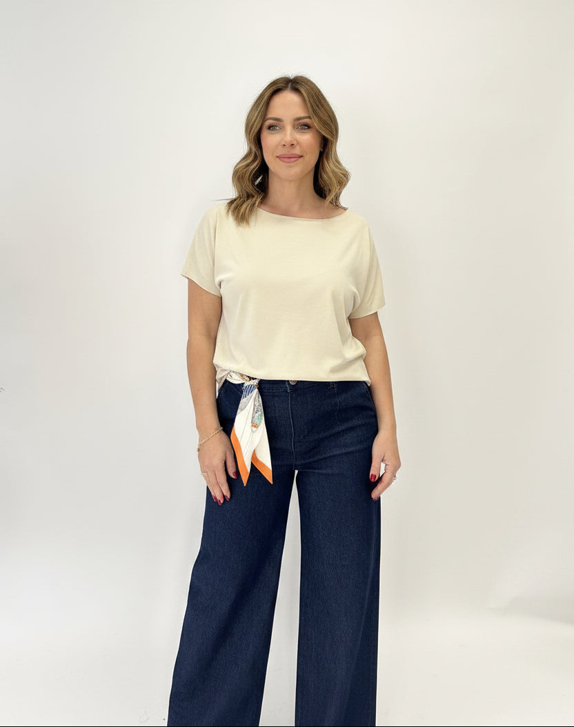 Maglia Annalisa manica corta in cotone