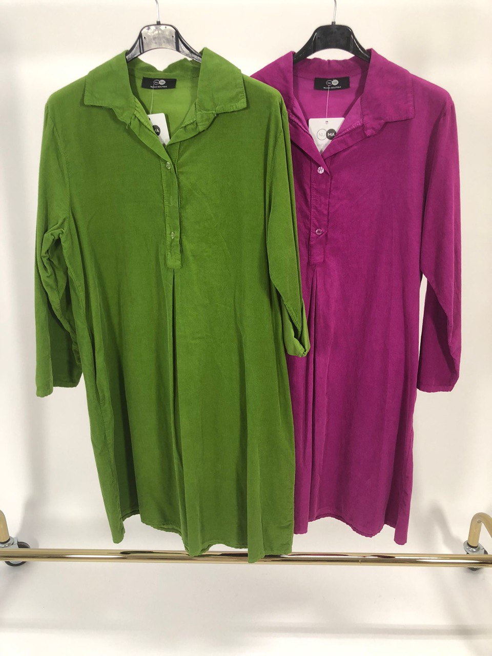 Abito in velluto coste sottili in cotone