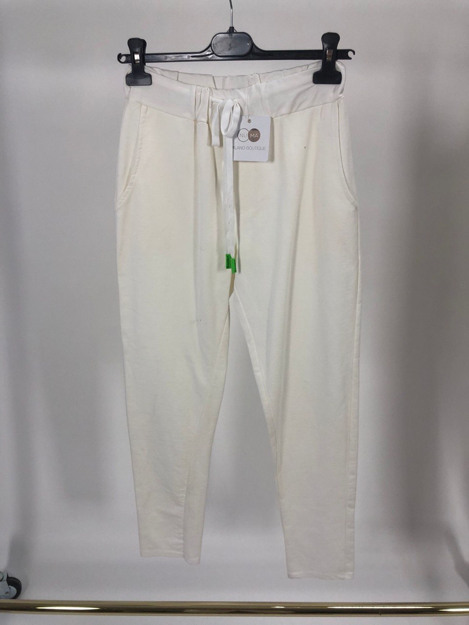 Pantalone in cotone elasticizzato