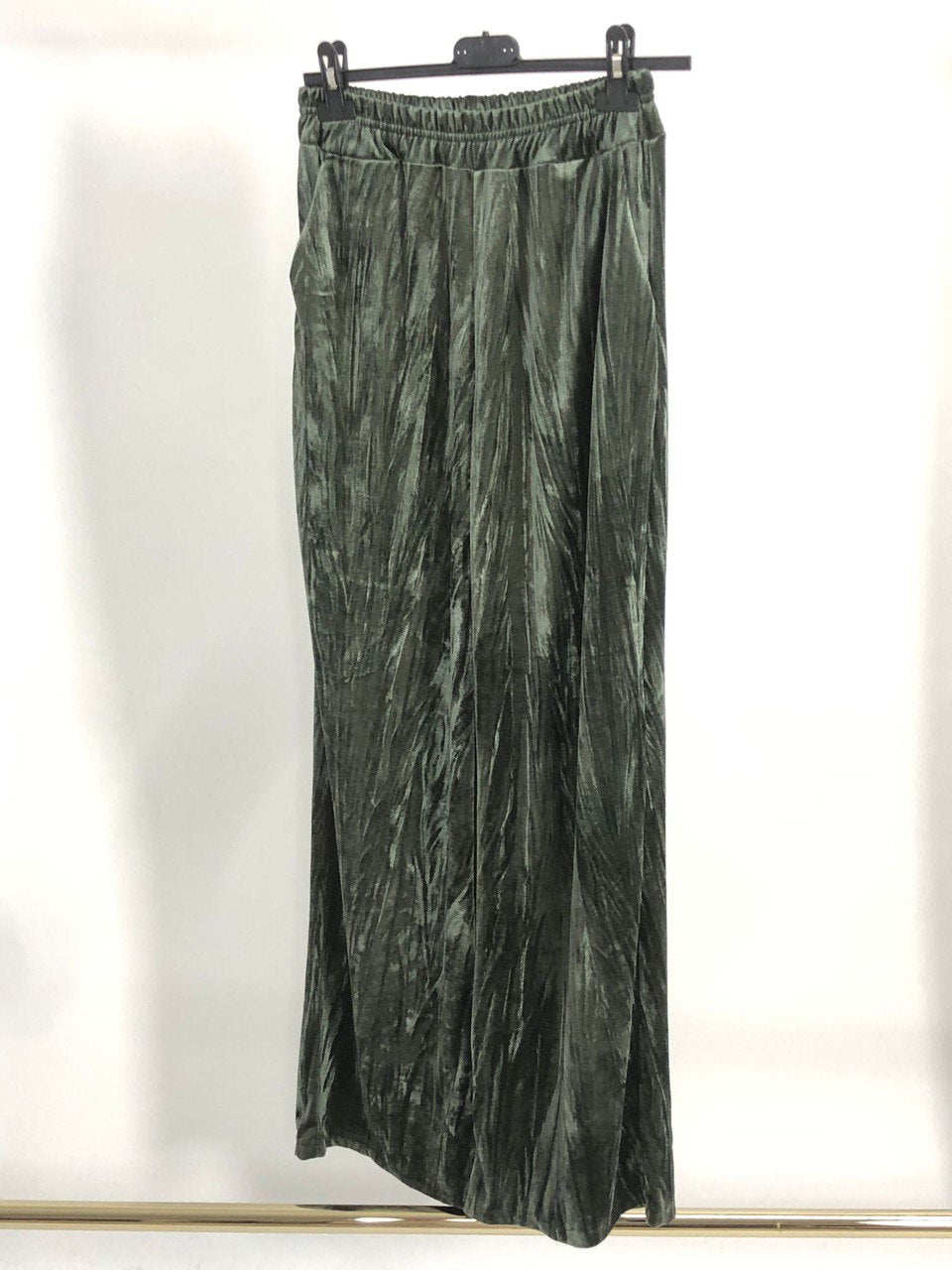 Pantalone effetto velluto stropicciato