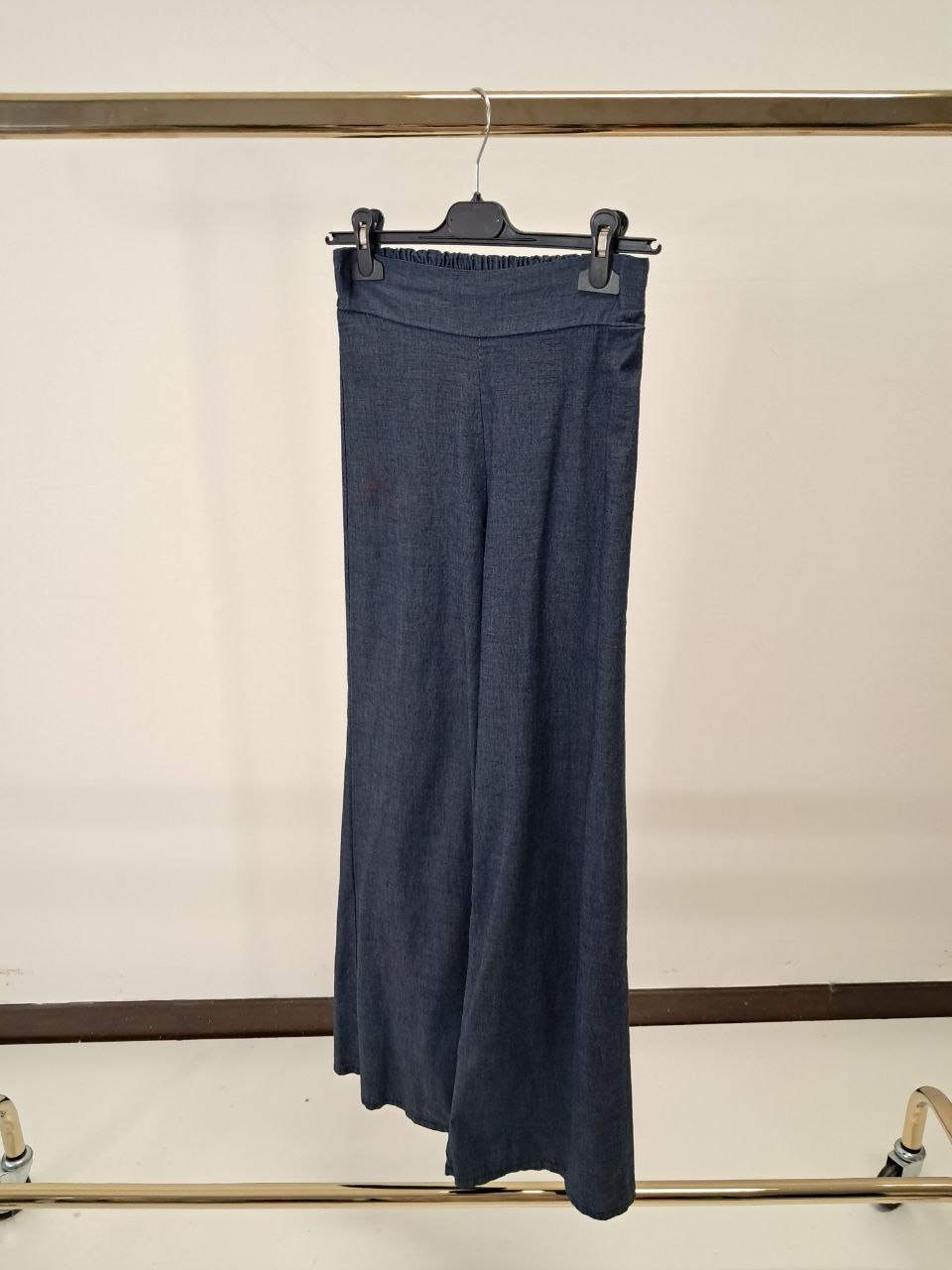 Jeans a palazzo senza tasche