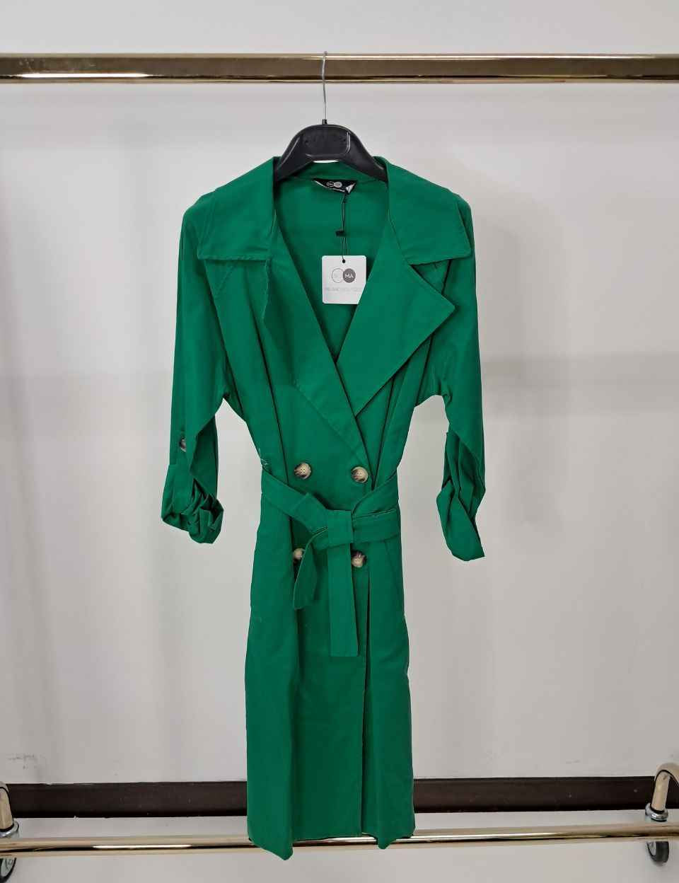 Trench doppio petto in cotone