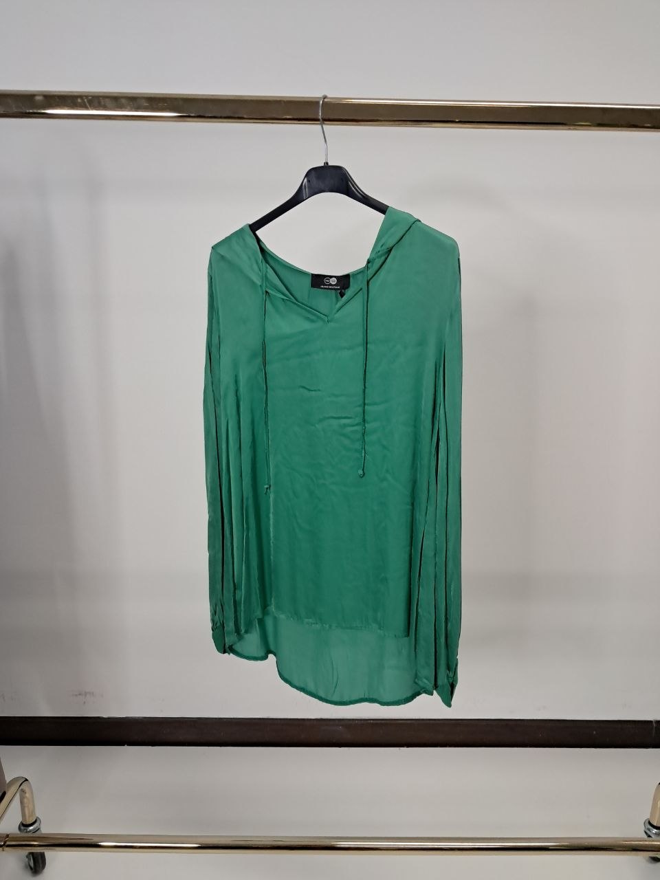 Maglia con cappuccio in viscosa