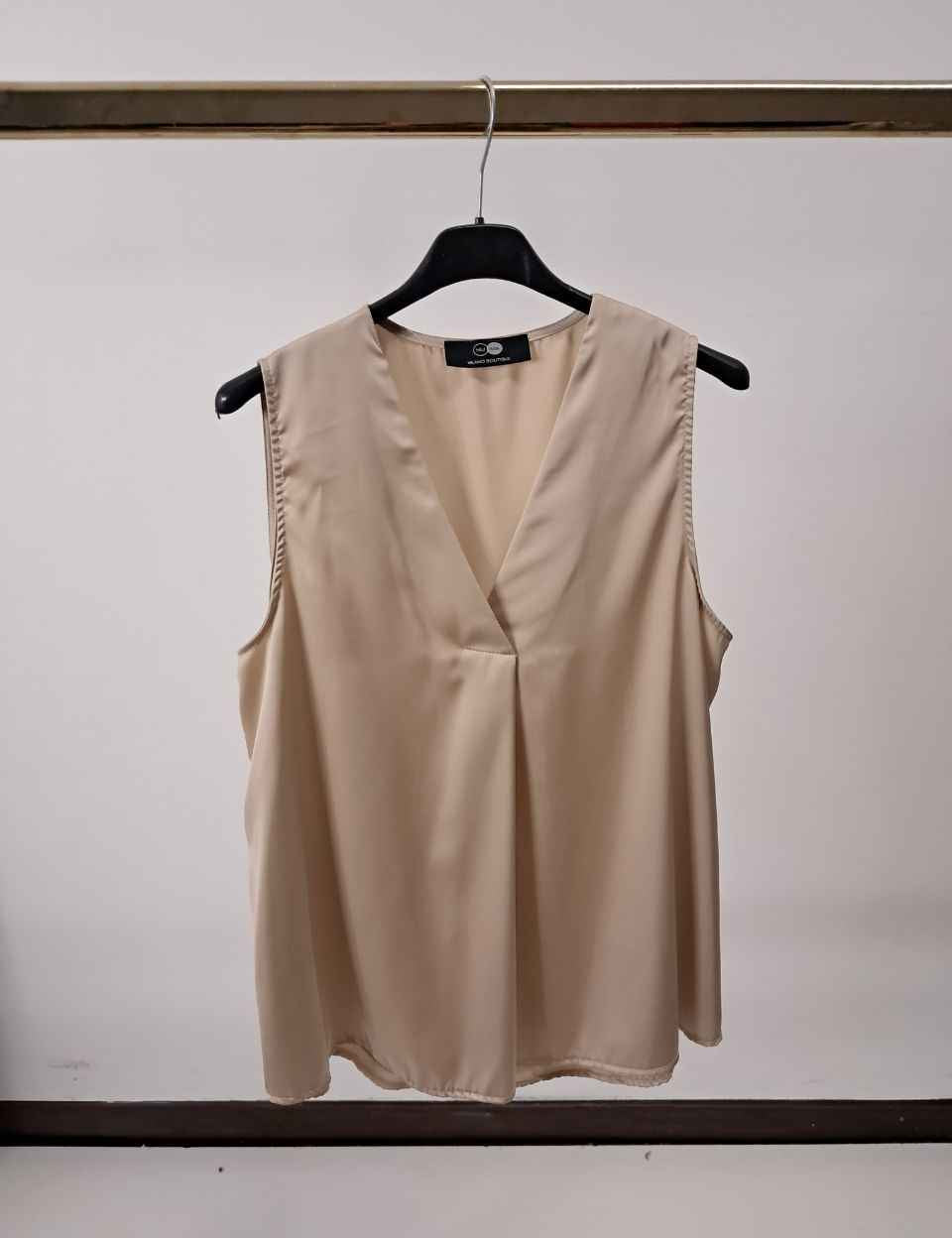 Maglia senza maniche scollo a V