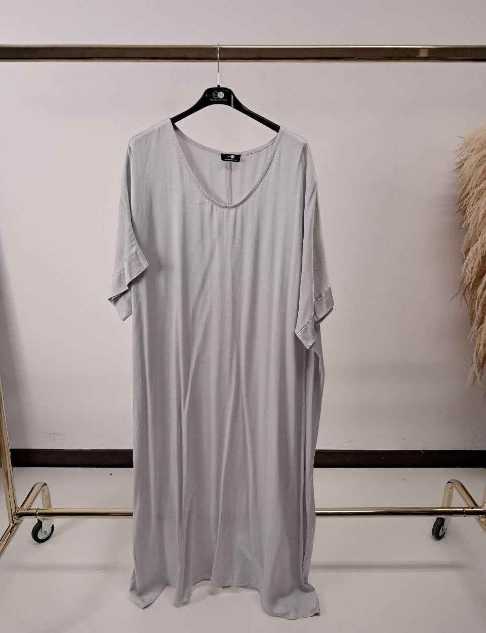 Vestito in viscosa manica corta