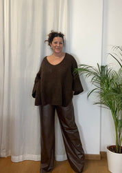 Pantalone Silvia in eco pelle