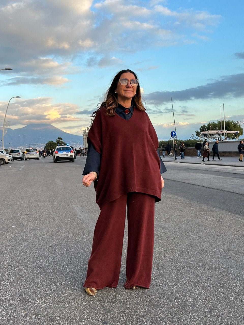 Completo Maria Teresa con maglia manica 3/4 e pantalone