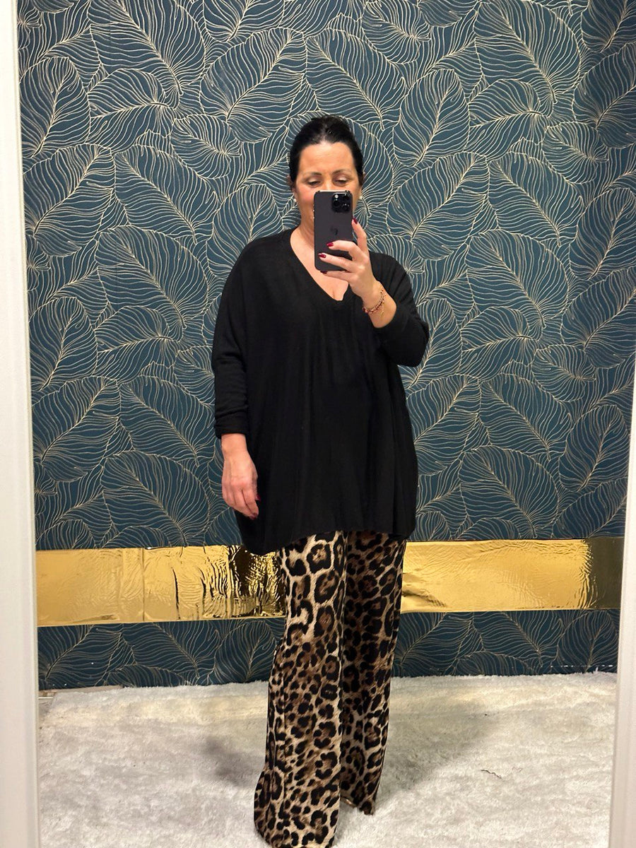 Completo Sandy maglia e pantalone animalier