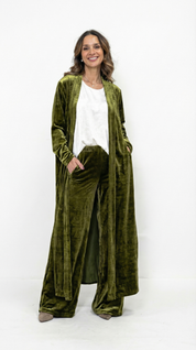 Completo Chemisier Cristiana con pantalone Ornella in velluto