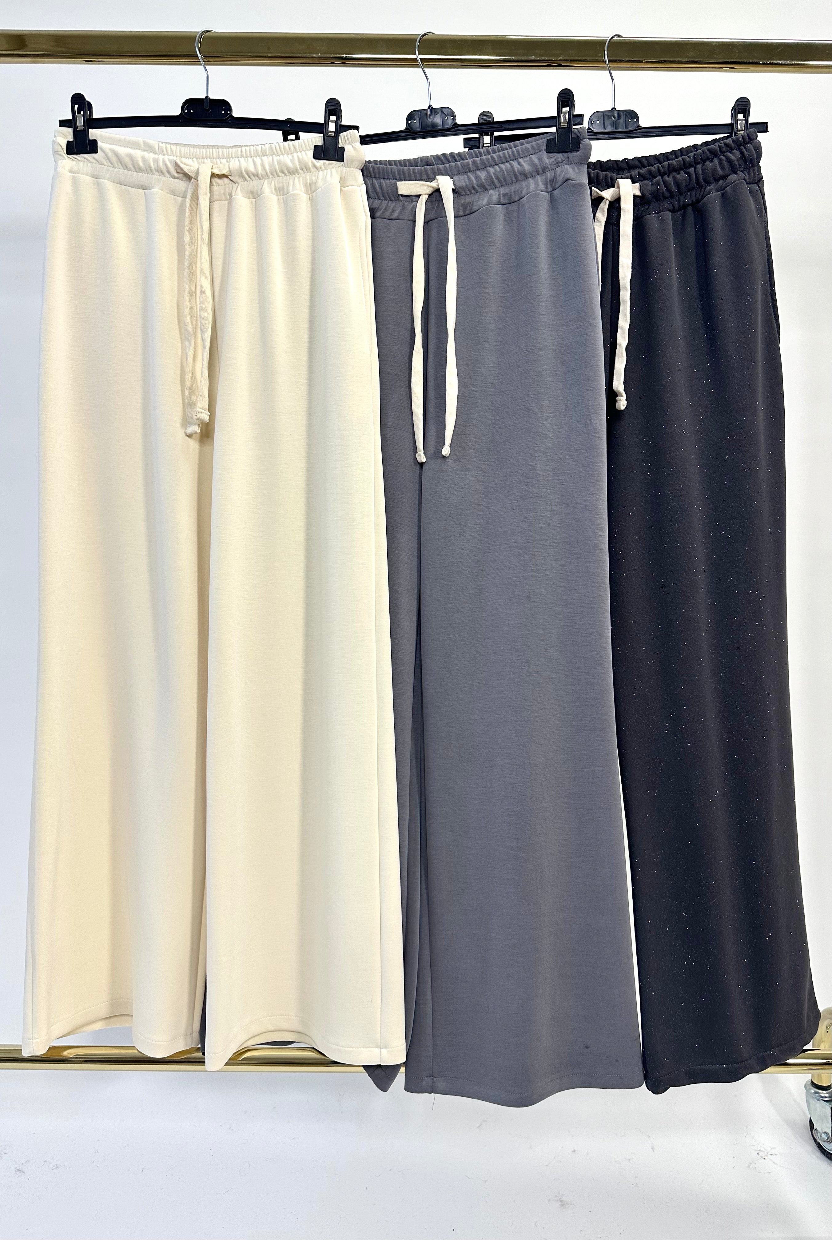 Pantalone morbido con coulisse in vita