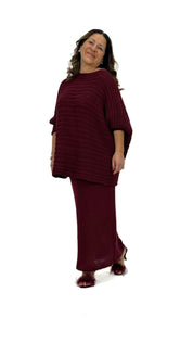 Completo Natalia maglia e gonna in maglia