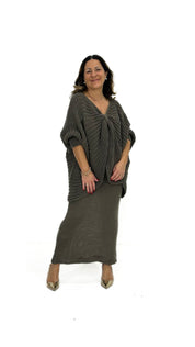 Completo Natalia maglia e gonna in maglia