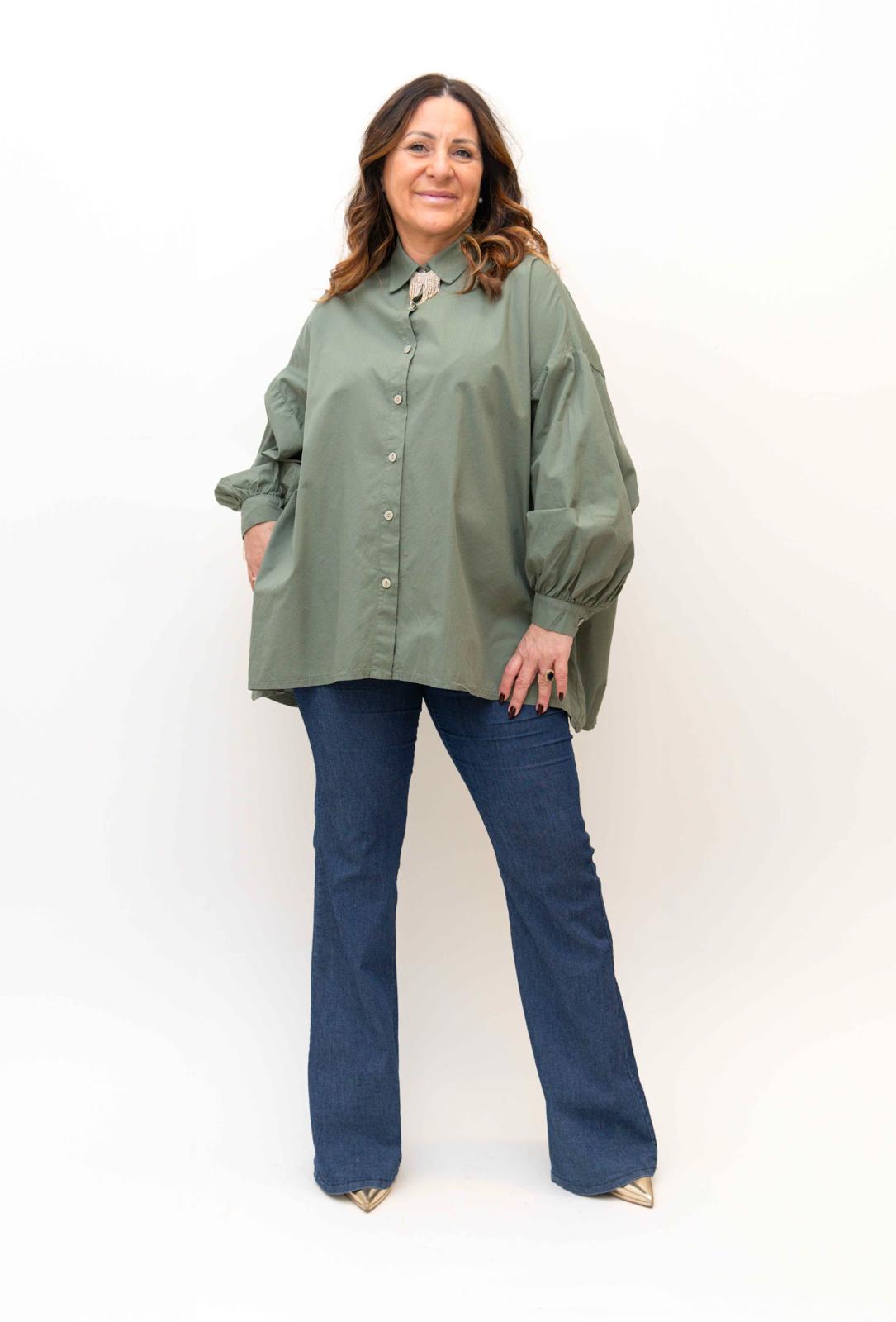 Box 2 Camicia Vera in cotone manica a sbuffo