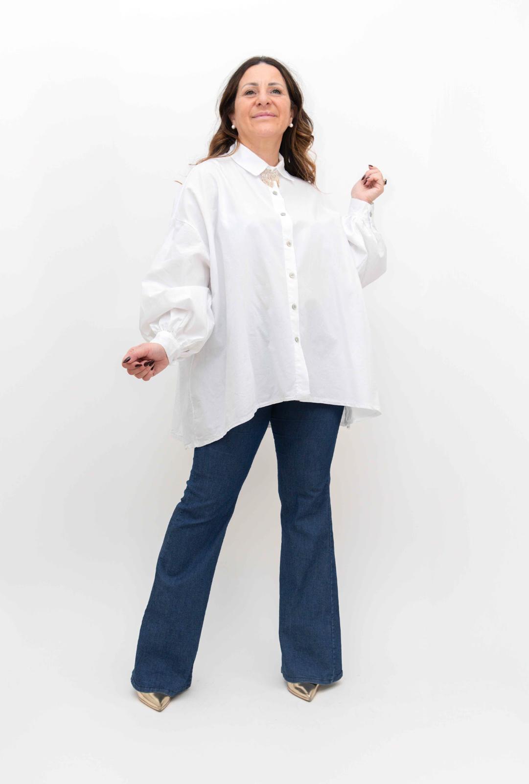 Box 2 Camicia Vera in cotone manica a sbuffo
