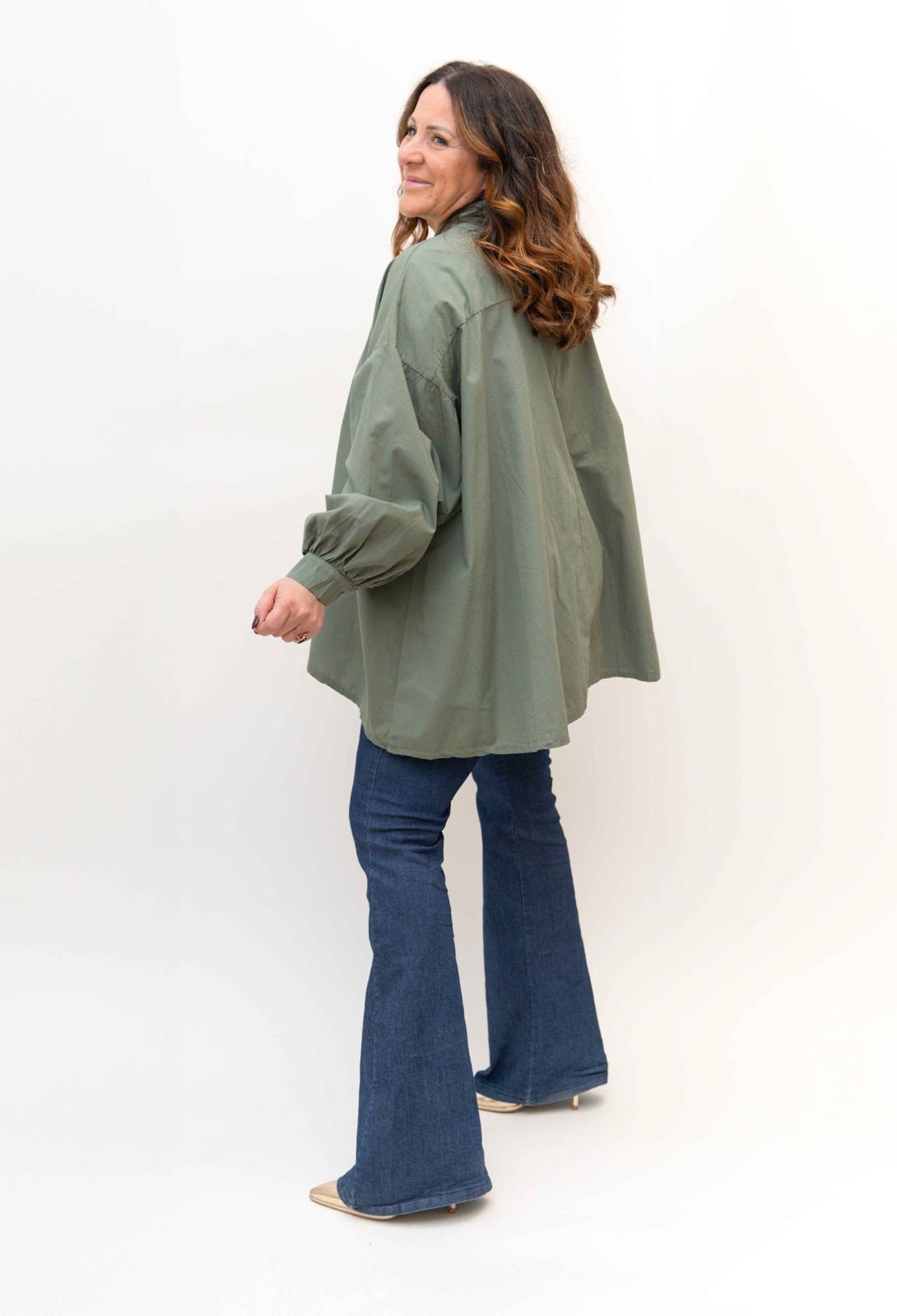 Camicia Vera in cotone manica a sbuffo