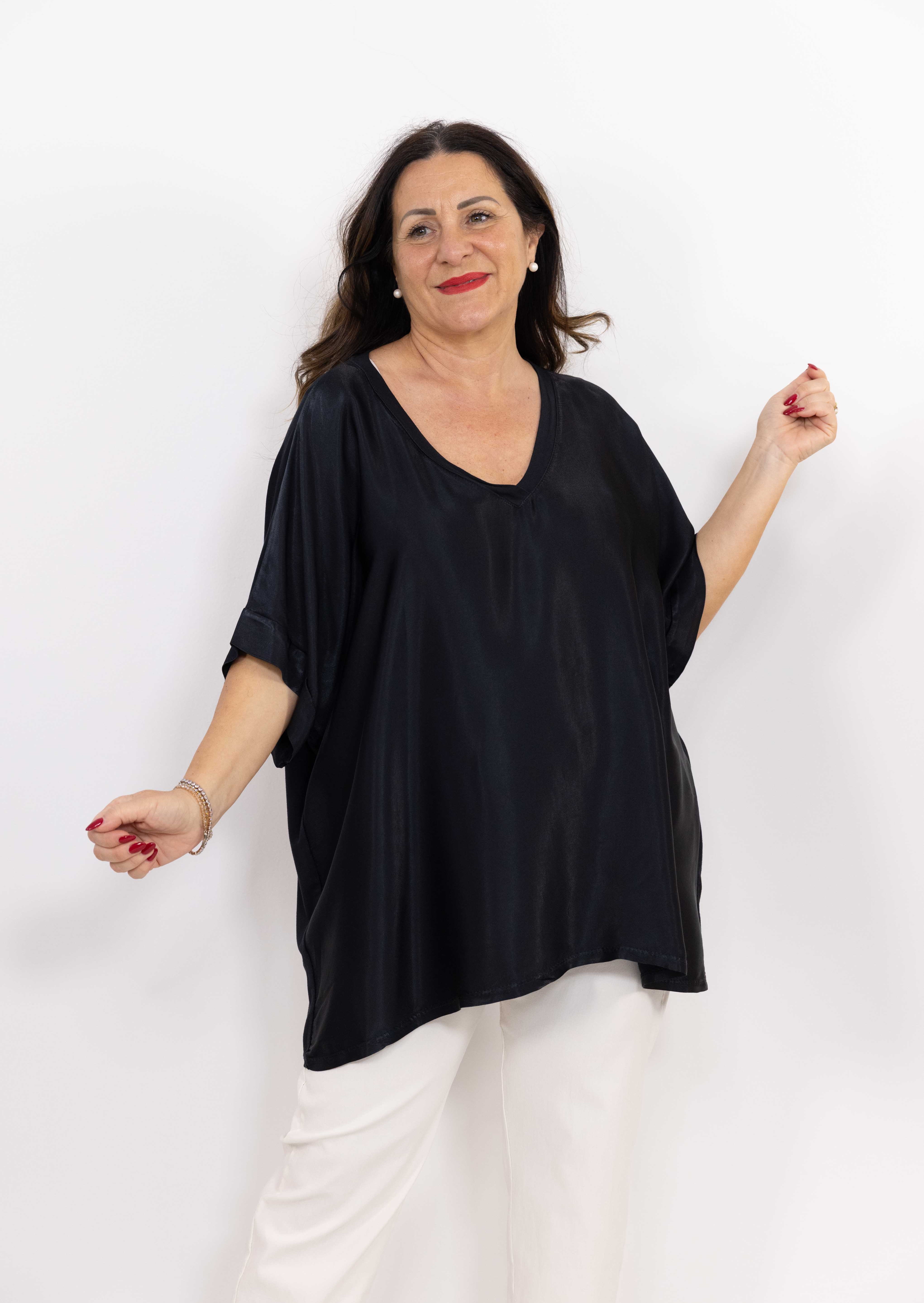 Maglia Melania manica corta nero