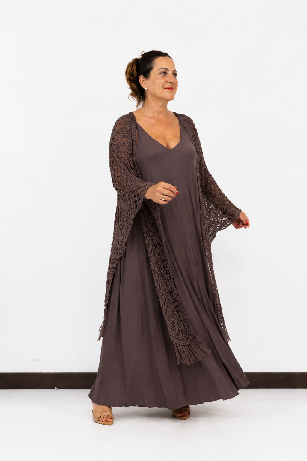 Completo Vestito Morena con Scialle Nadia