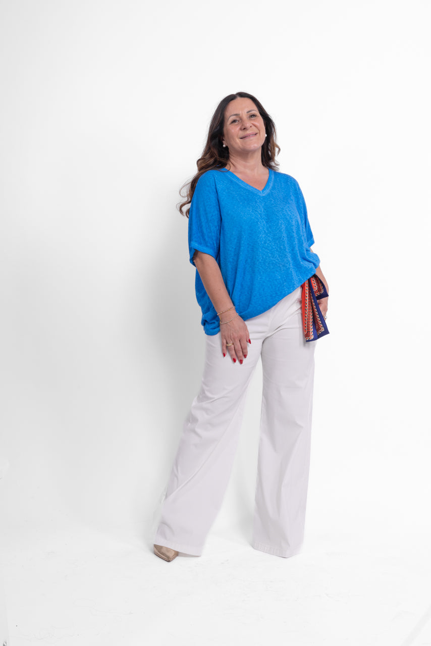 Pantalone Clotilde con foulard