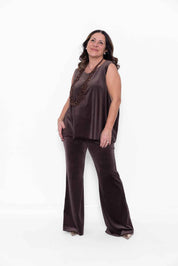 Completo Evelin trio formato da pantalone, canotta e maglia