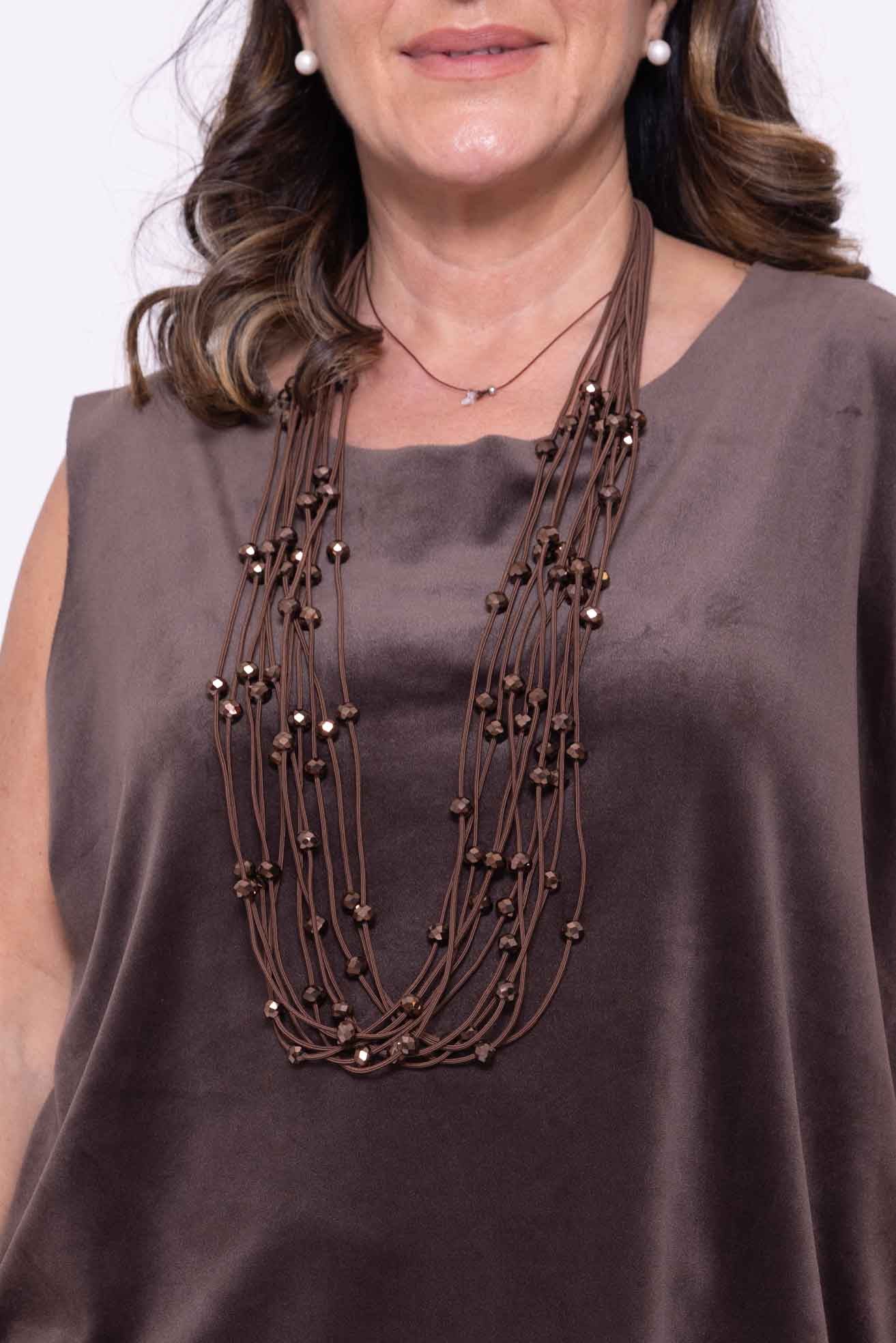 Collana Fili di perline colorate