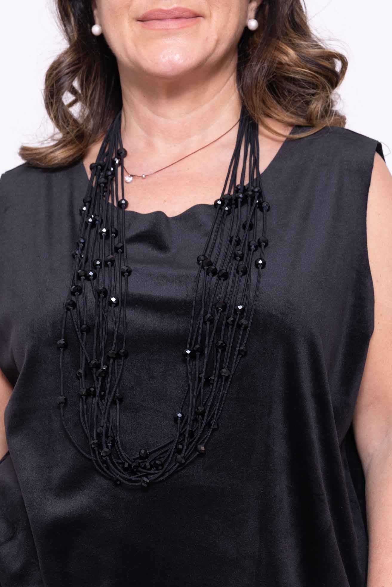 Collana Fili di perline colorate