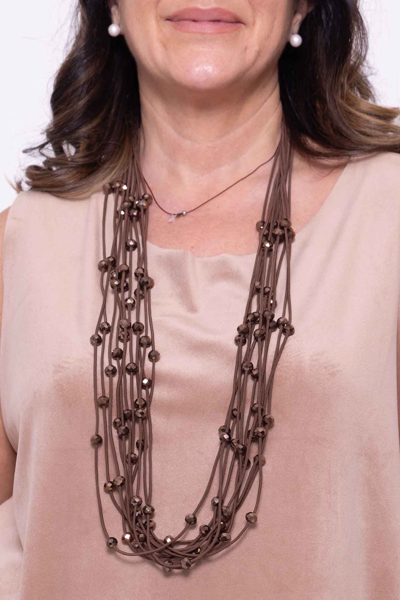 Collana Fili di perline colorate