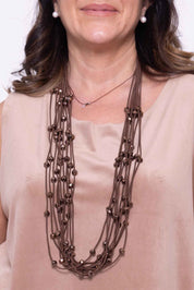 Collana Fili di perline colorate