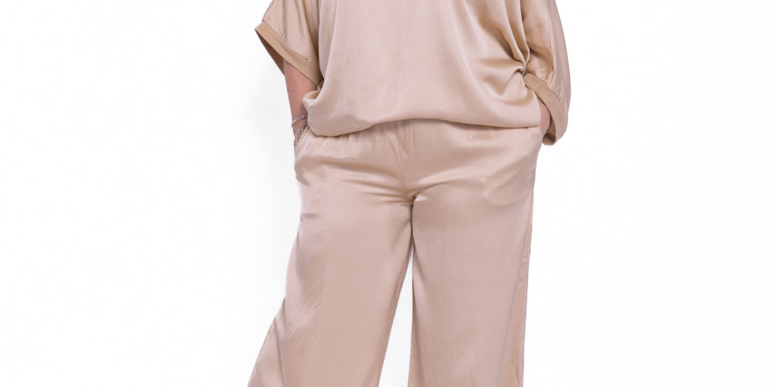 Completo Katia maglia e pantalone in seta e viscosa - Numa Milano
