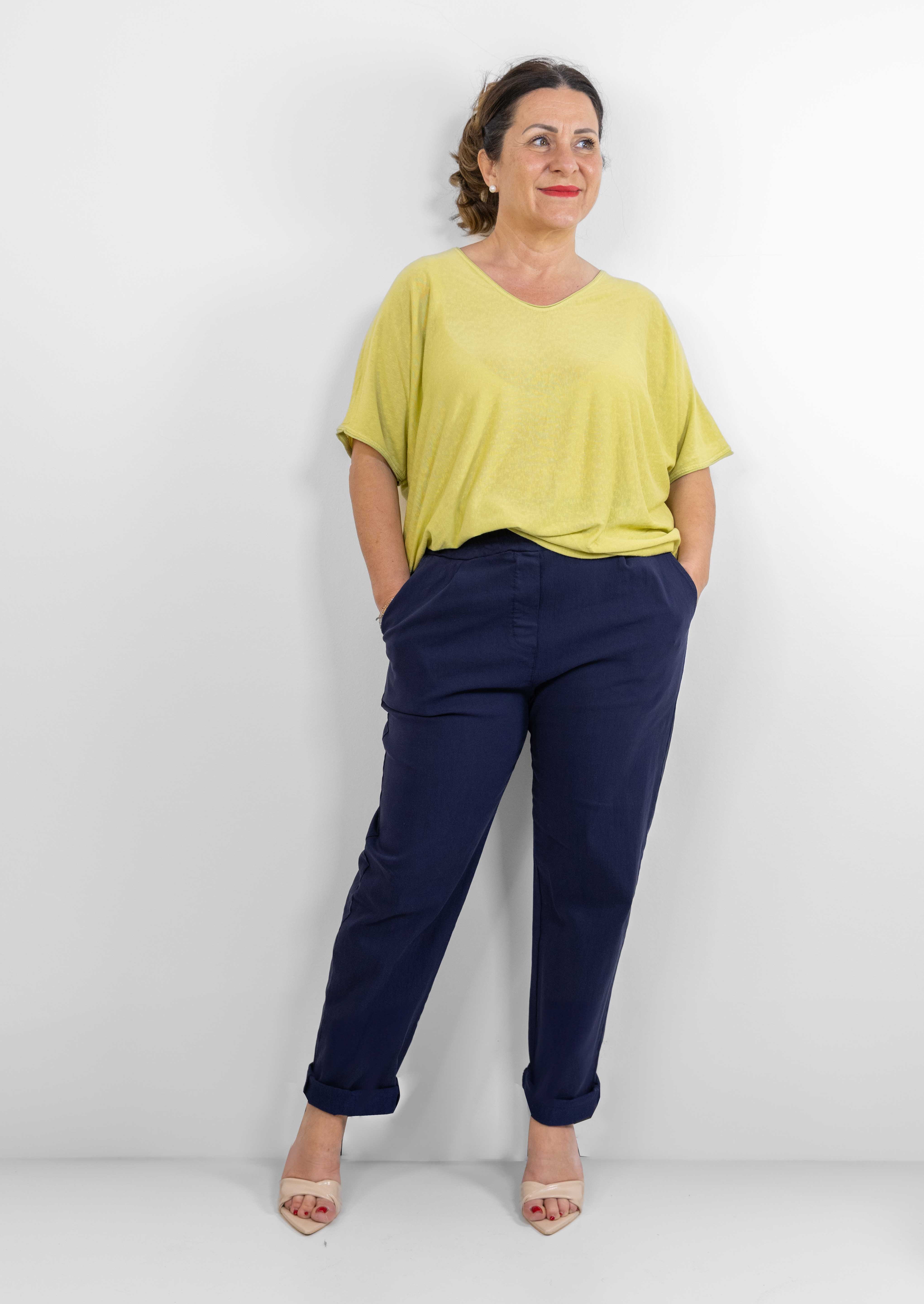 Pantalone Frida blu