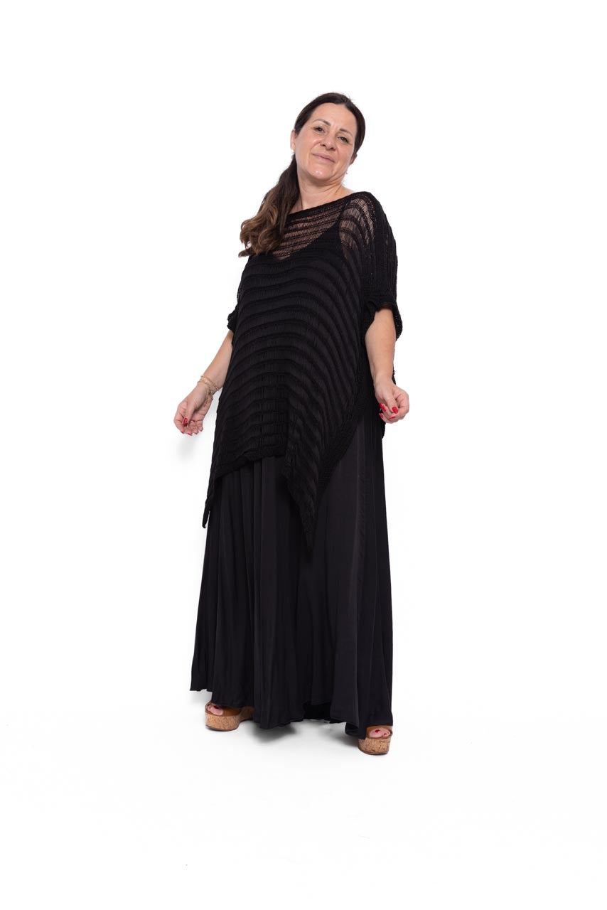 Poncho Morena filo di cotone intrecciato