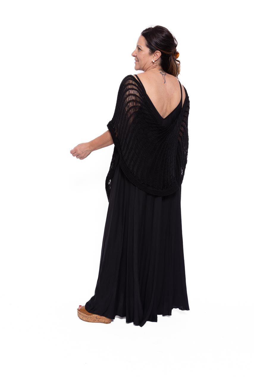 Poncho Morena filo di cotone intrecciato