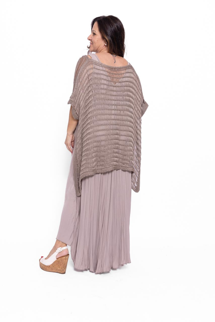 Poncho Morena filo di cotone intrecciato