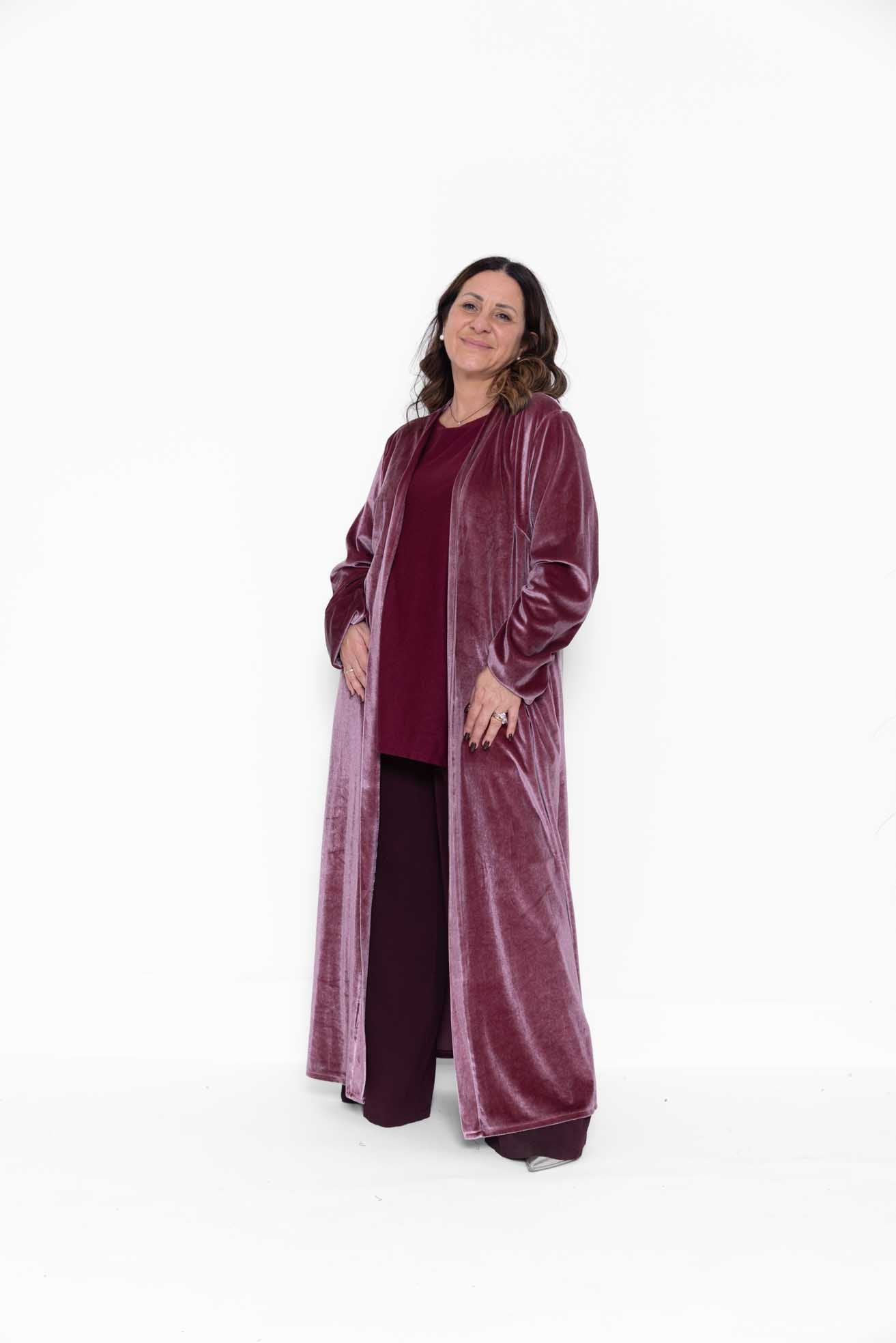 Chemisier Cristiana in velluto