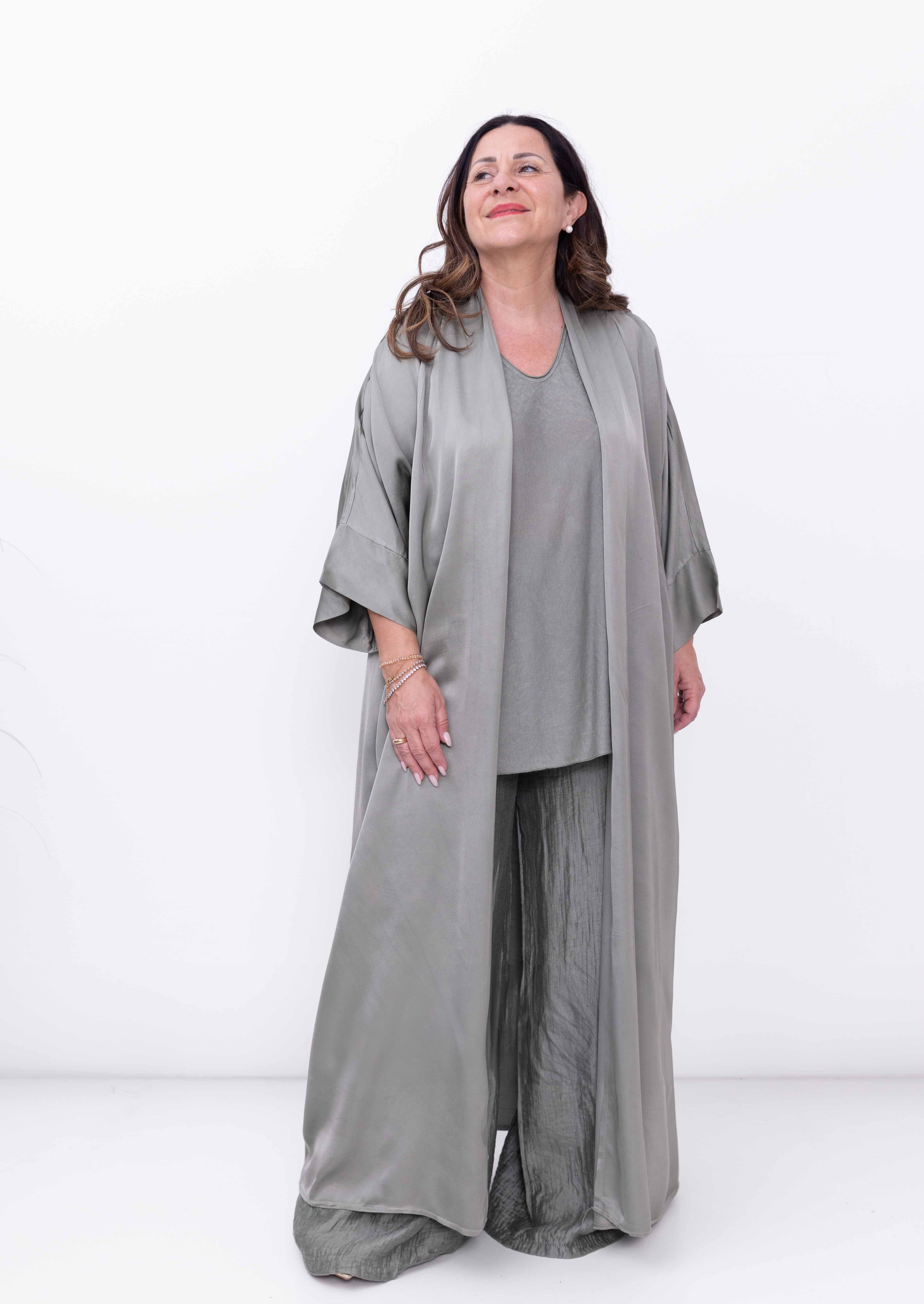 Kimono Livia in misto seta - Numa Milano