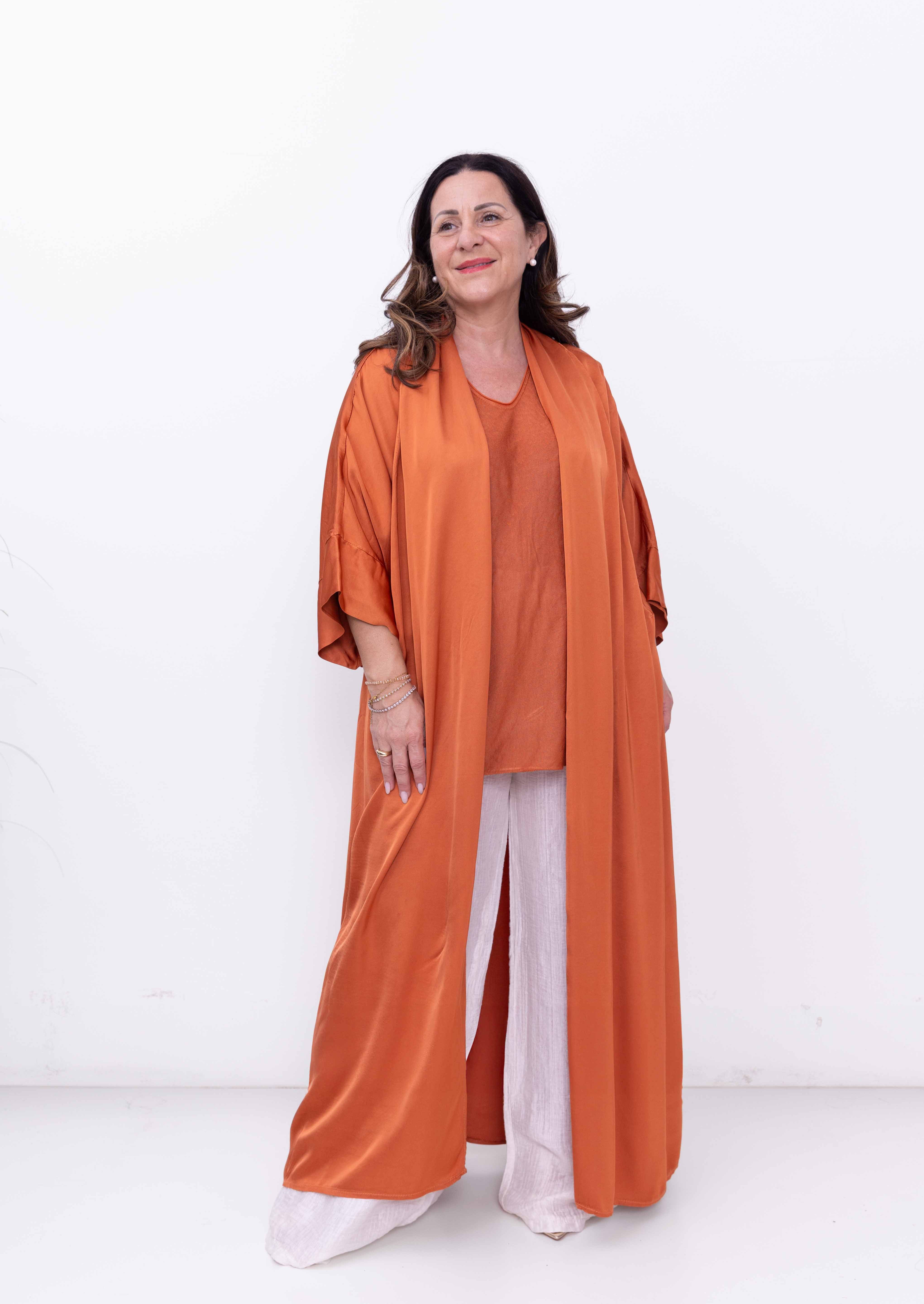 Kimono Livia in misto seta - Numa Milano