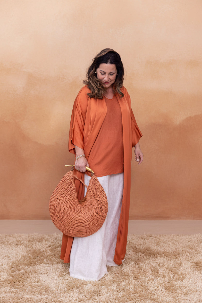 Kimono Livia in misto seta - Numa Milano
