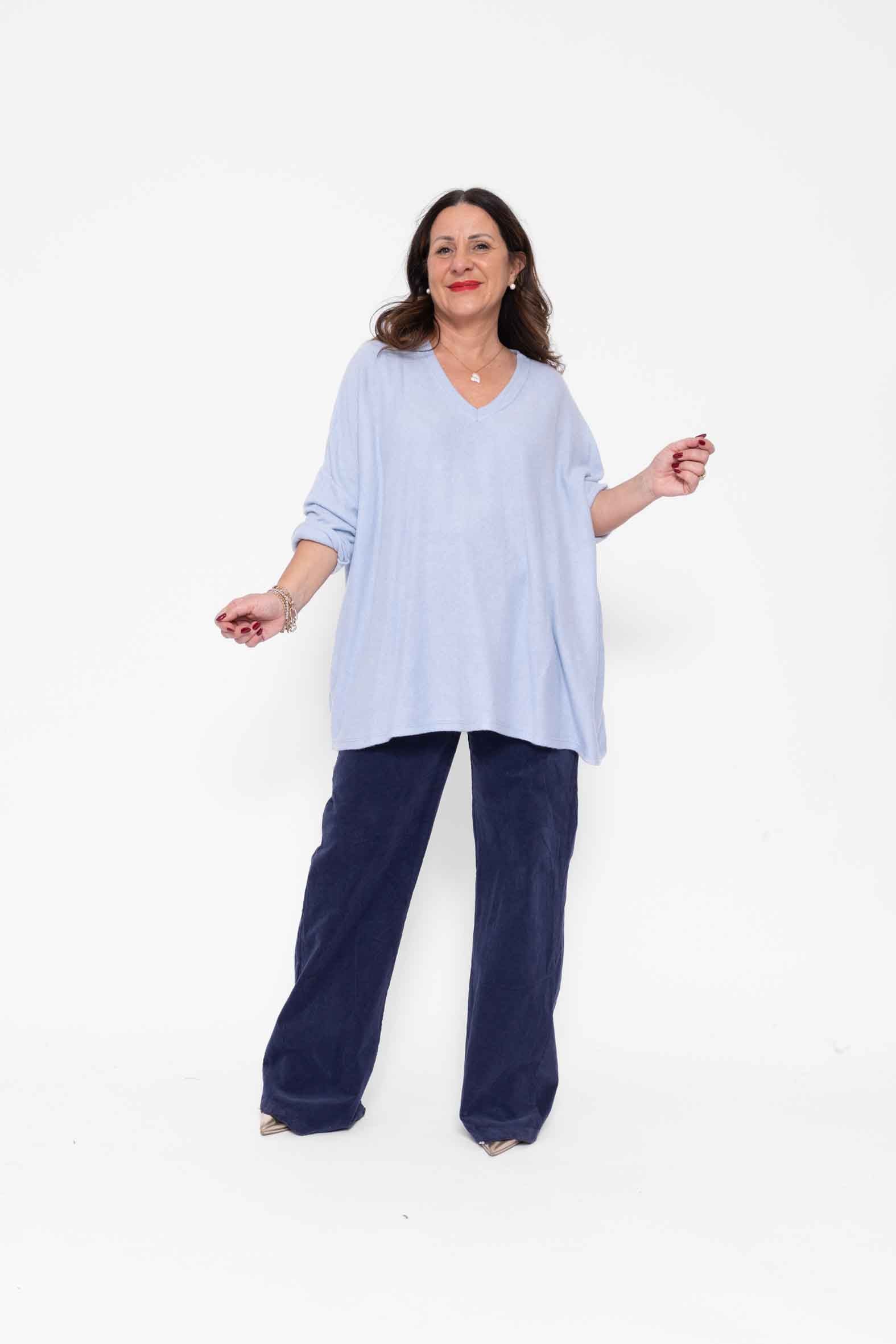 Box 2 maglie Luana in viscosa scollo a V