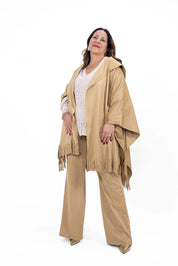 Completo Rebecca mantella e pantalone in camoscio - Numa Milano