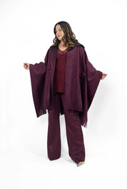 Completo Rebecca mantella e pantalone in camoscio - Numa Milano