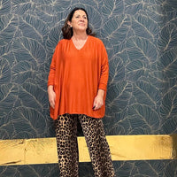 Sandy set with animal print shirt and trousers