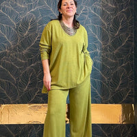 Camilla suit with viscose shirt and trousers