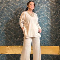 Camilla suit with viscose shirt and trousers