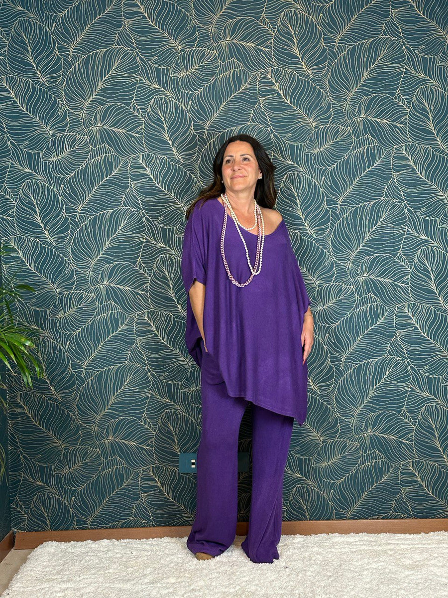 Completo maglia e pantalone in puro modal